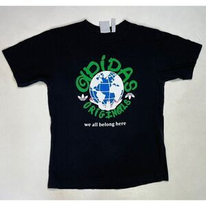 Adidas Originals We All Belong Here Graphic T-shirt Women Small Black